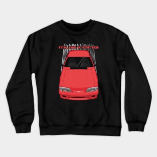 Mustang 1987 to 1993 Fox - Red Crewneck Sweatshirt